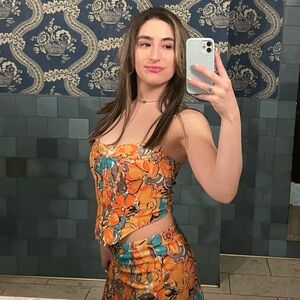 Miaou Parisian Floral Corset and Skirt Set